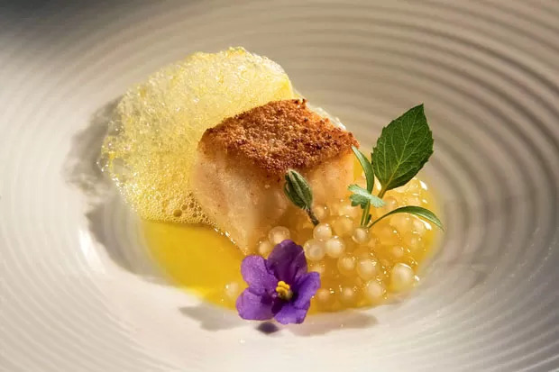 Filet de poisson au tucupi et tapioca. CASA VOGUE. GLOBO CONDÉ NAST © 2022 